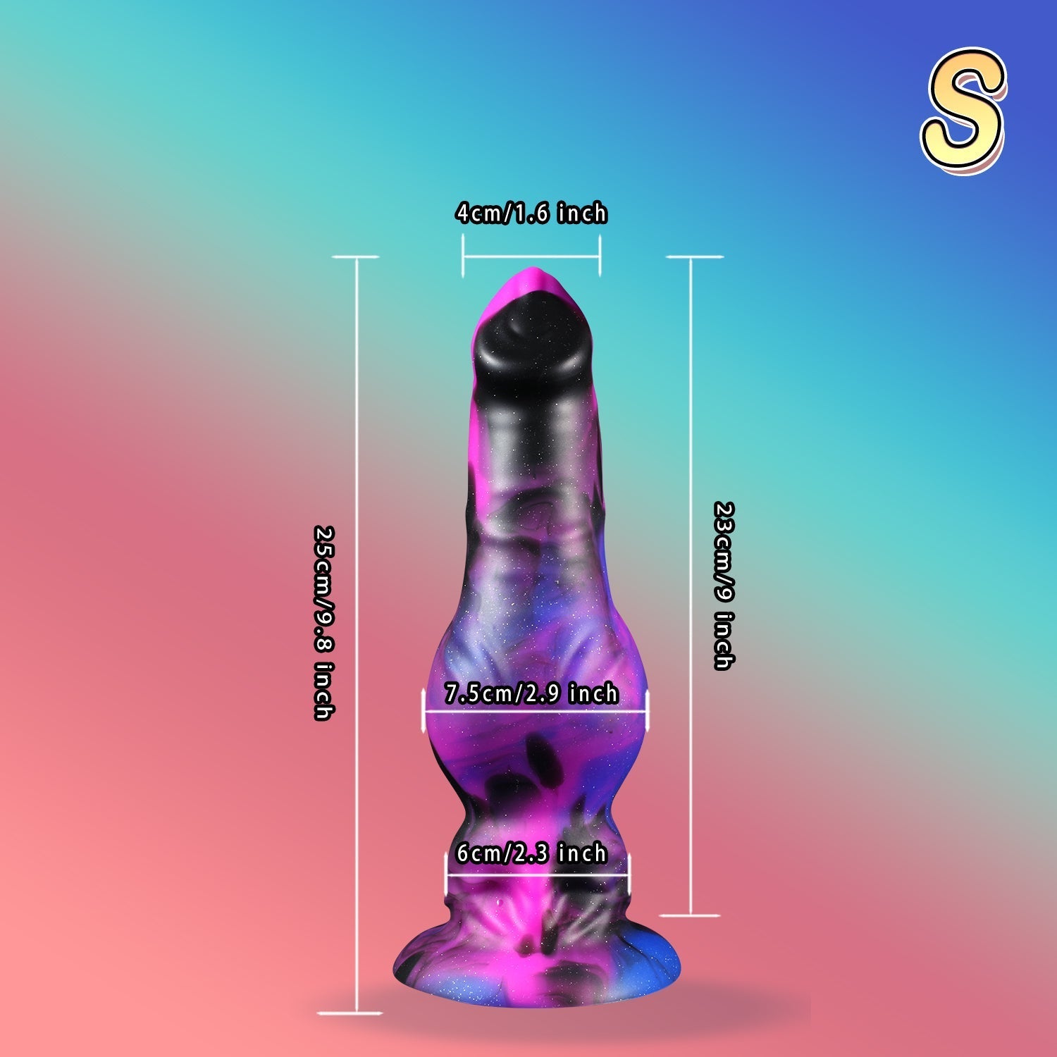 28 cm Long Monster Fantasy Dog Knot Dildo