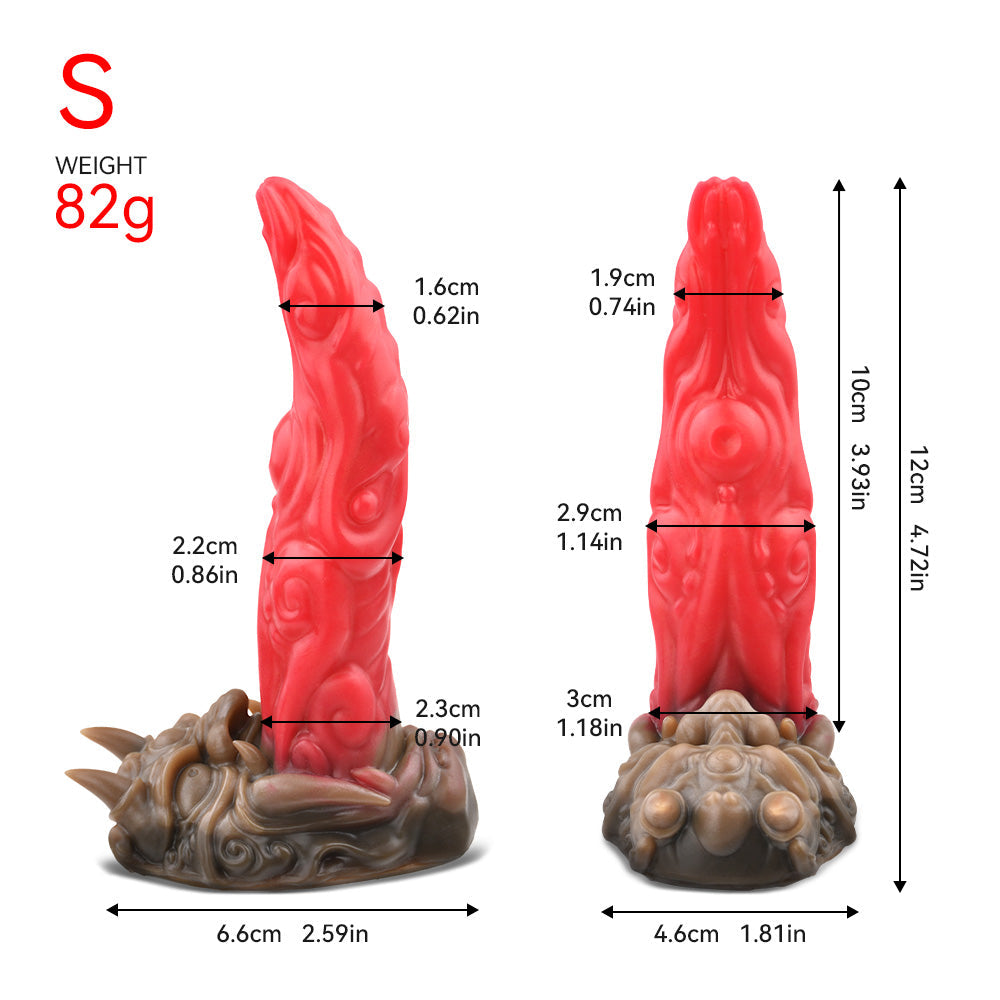 Demonentanden Curved  Fantasy Monster Dildo