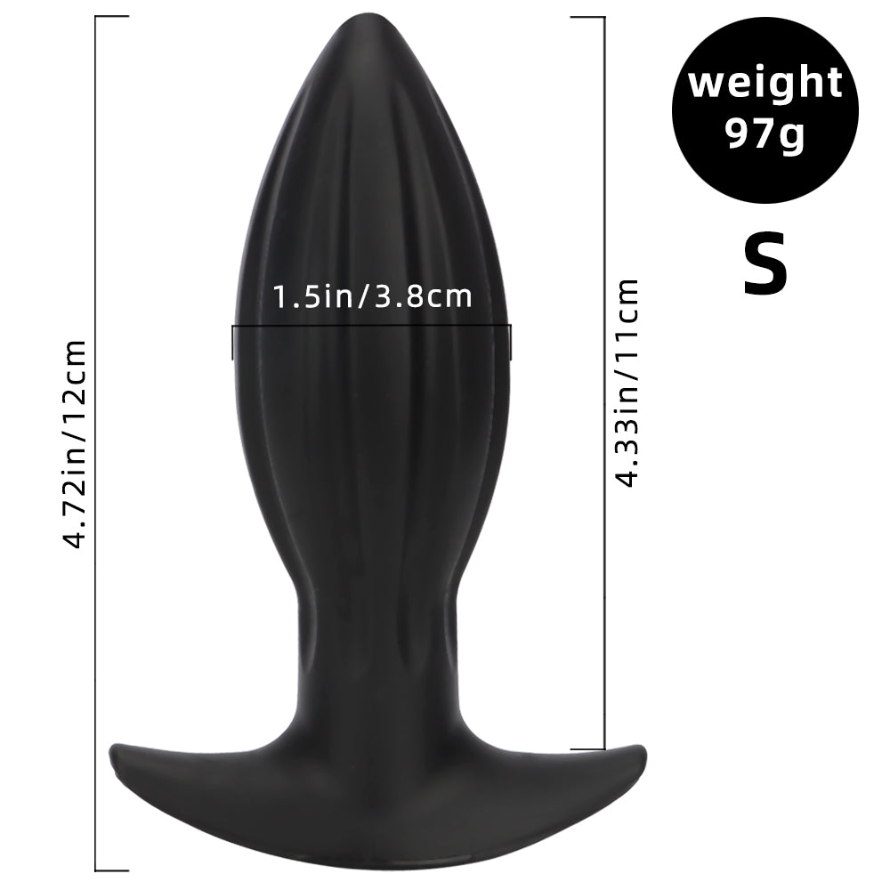 Grooved Silicone Giant Butt Plug Kit