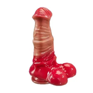 34 cm Rode Uitlopende XXL Horse Dildo