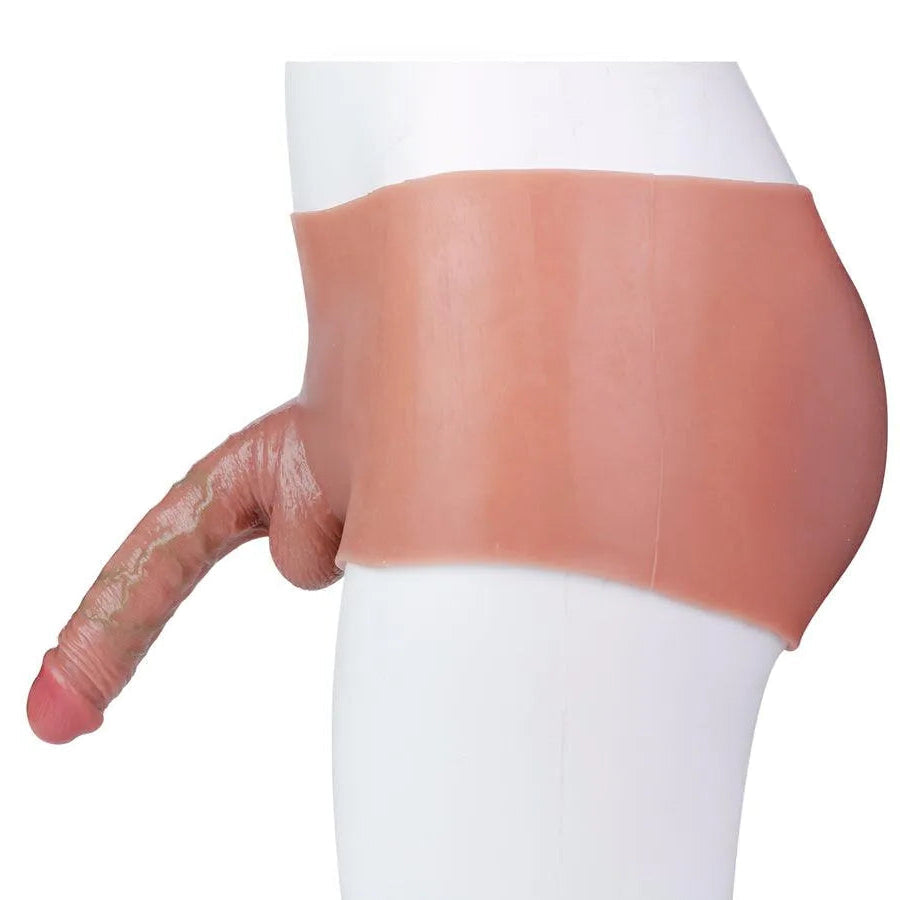 Siliconen Draagbare Hollow Dildo Slip Ontwerp