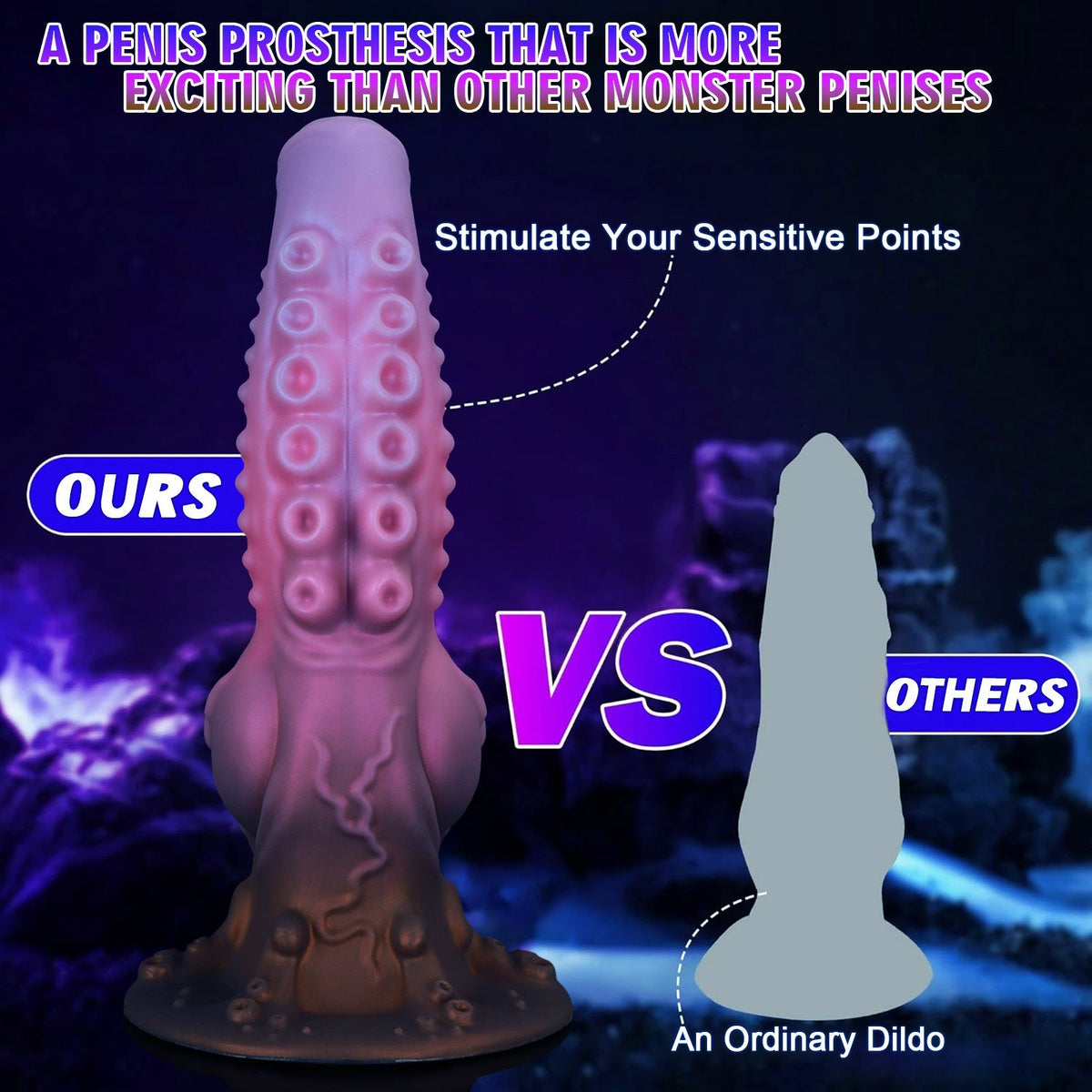 Roze Octopus Knot Tenticle Dildo Met Getextureerd