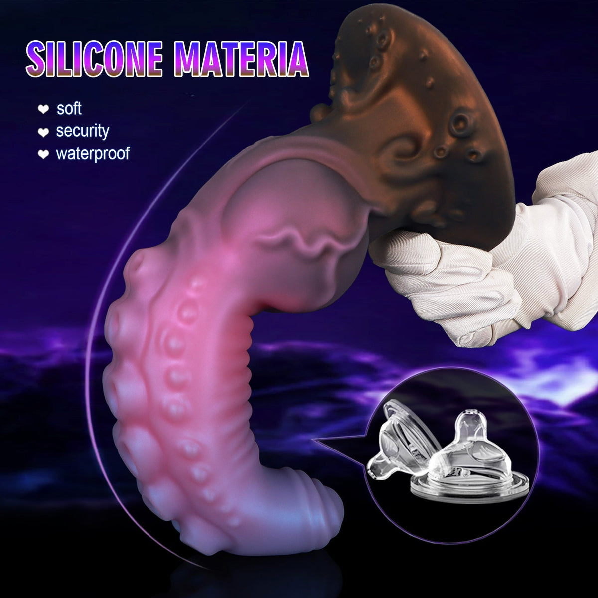 Roze Octopus Knot Tenticle Dildo Met Getextureerd