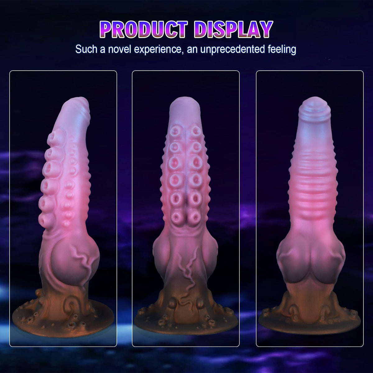 Roze Octopus Knot Tenticle Dildo Met Getextureerd