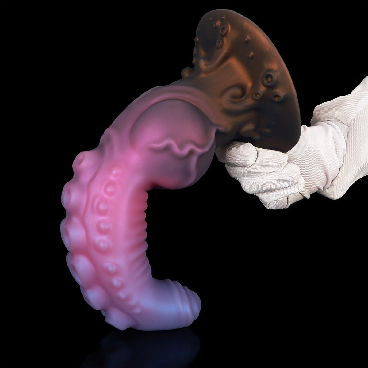 Roze Octopus Knot Tenticle Dildo Met Getextureerd