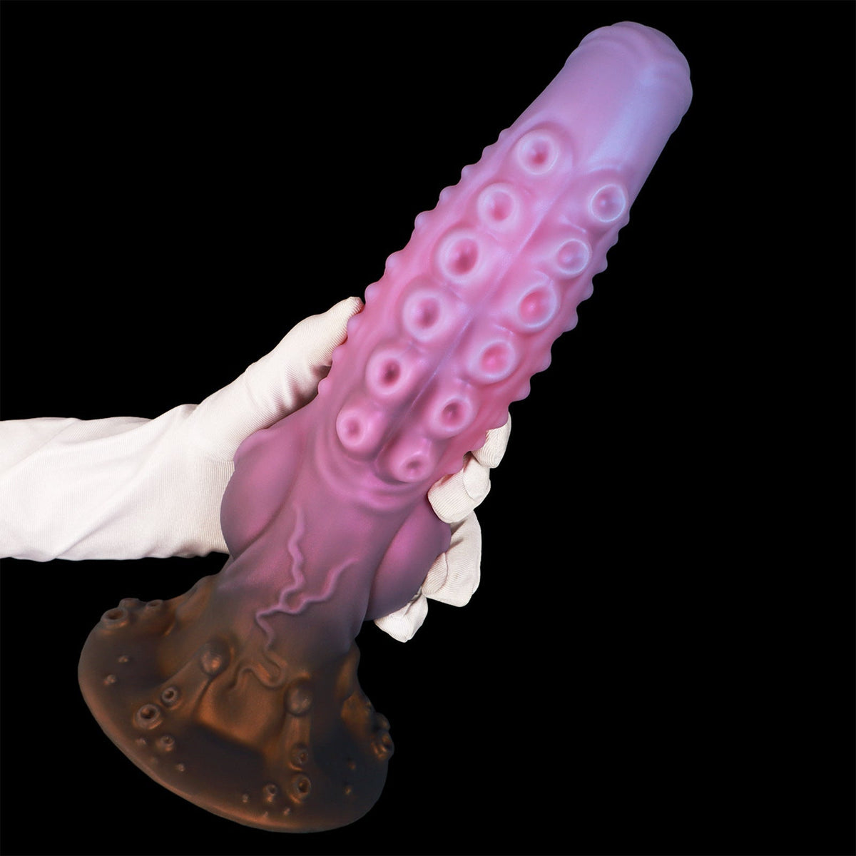 Roze Octopus Knot Tenticle Dildo Met Getextureerd