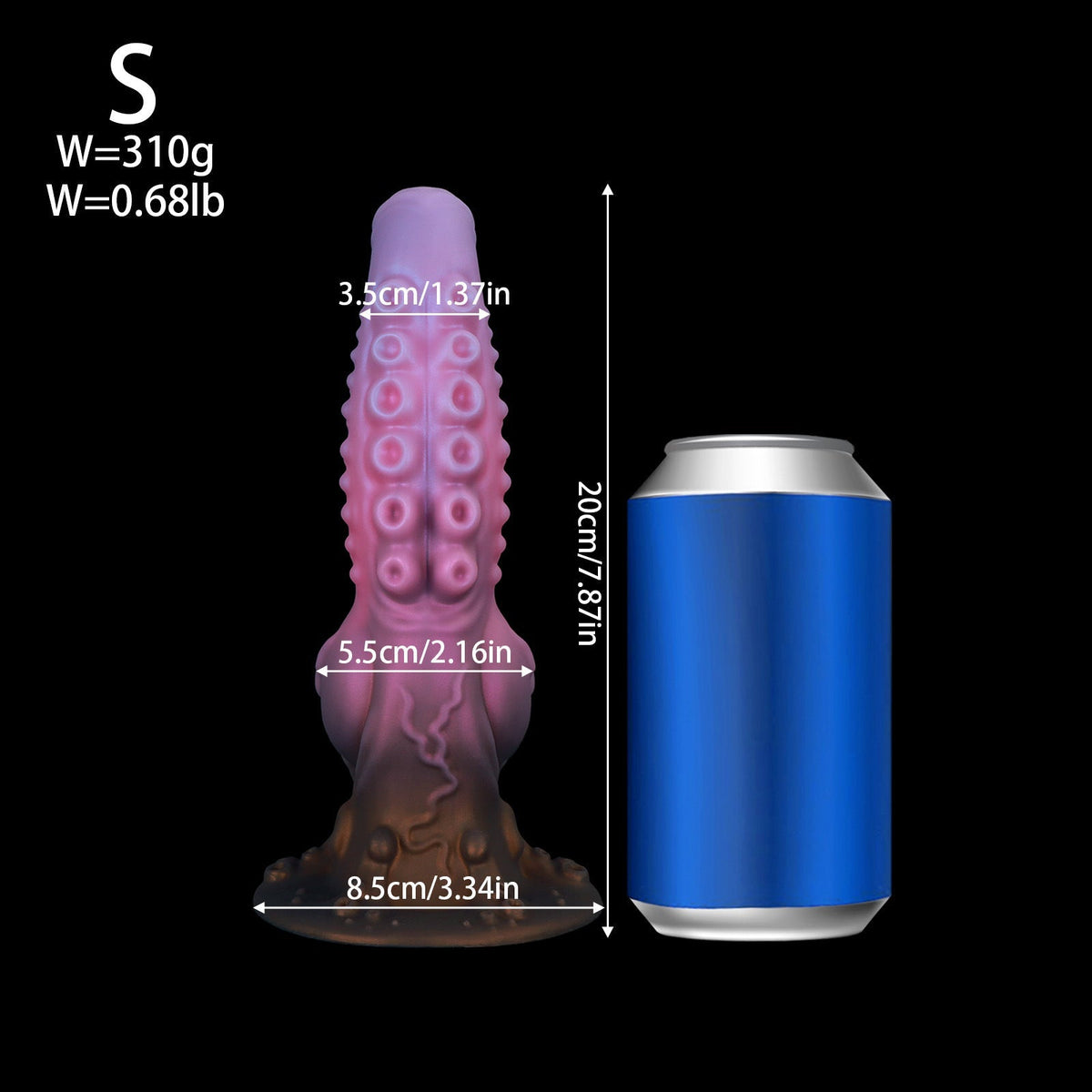 Roze Octopus Knot Tenticle Dildo Met Getextureerd