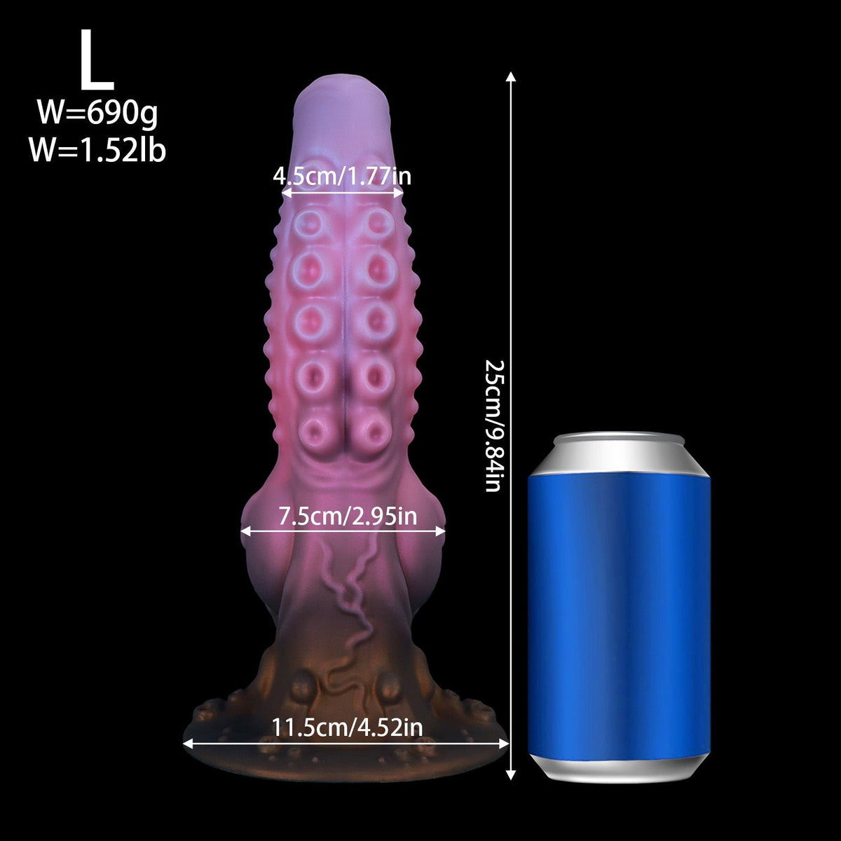 Roze Octopus Knot Tenticle Dildo Met Getextureerd