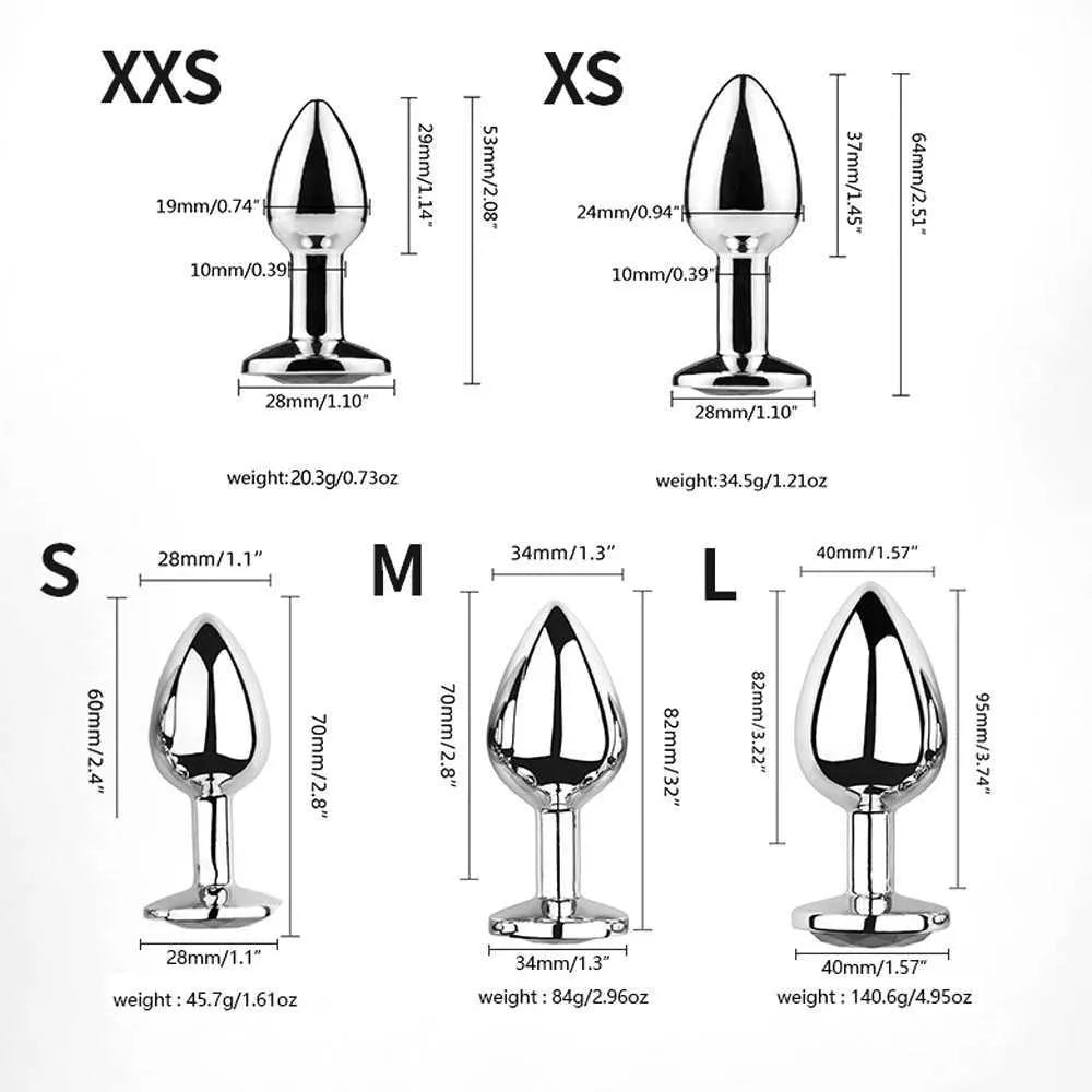 10cm Metalen Butt Plug Tail Konijnenstaart Bel