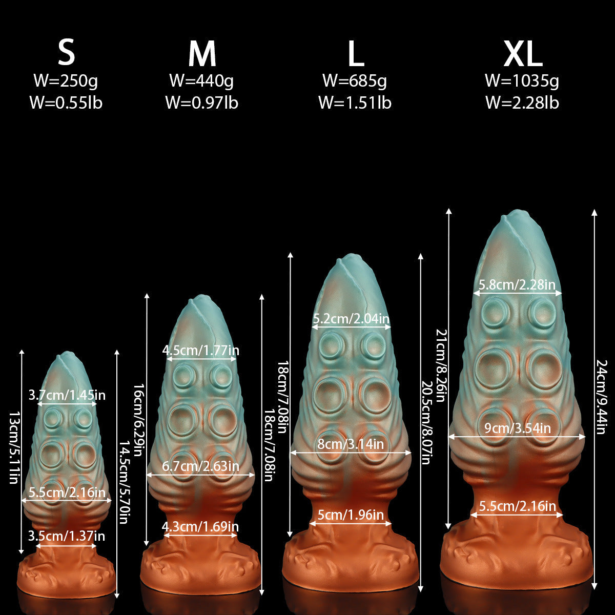 Groene Octopus Tenticle Dildo met Reliëf