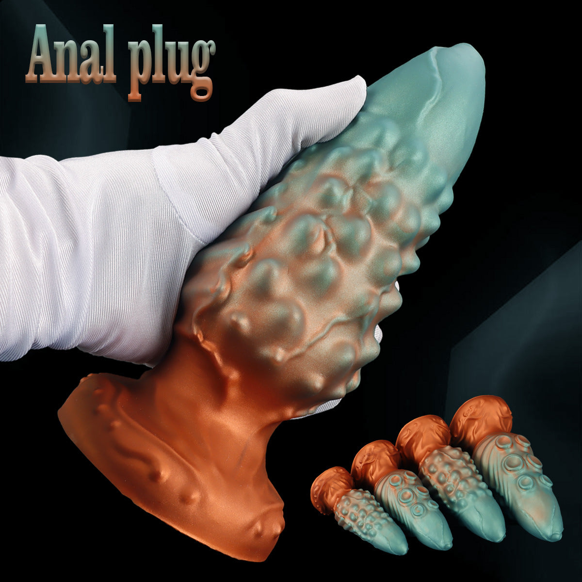 Groene Octopus Tenticle Dildo met Reliëf