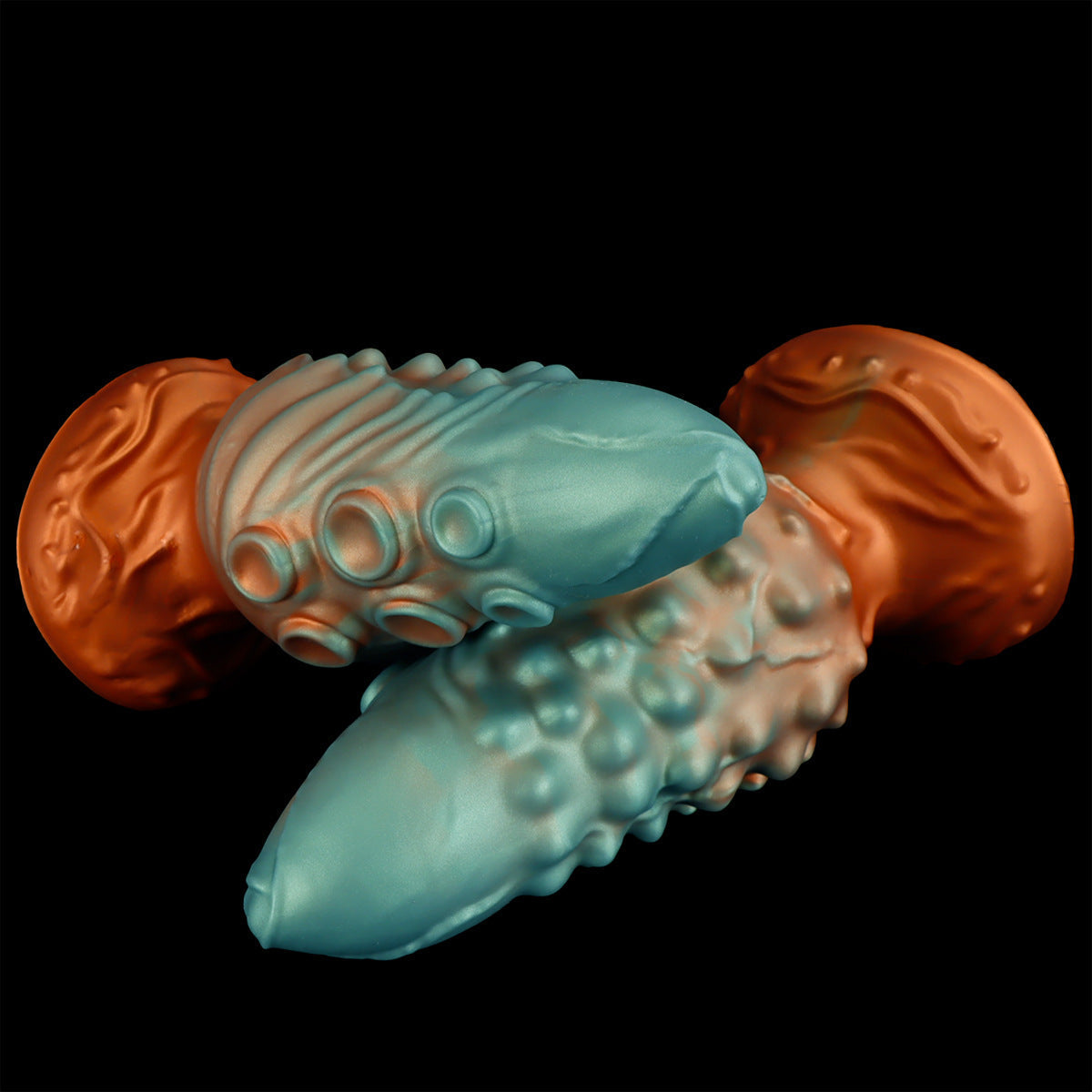 Groene Octopus Tenticle Dildo met Reliëf