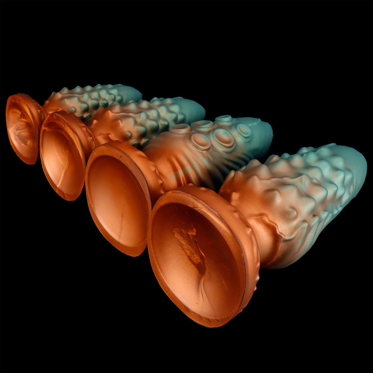 Groene Octopus Tenticle Dildo met Reliëf