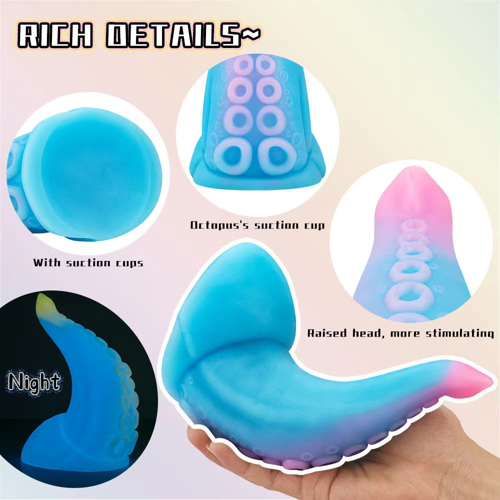 17cm Dikke Lichtgevende Tenticle Anal Dildo