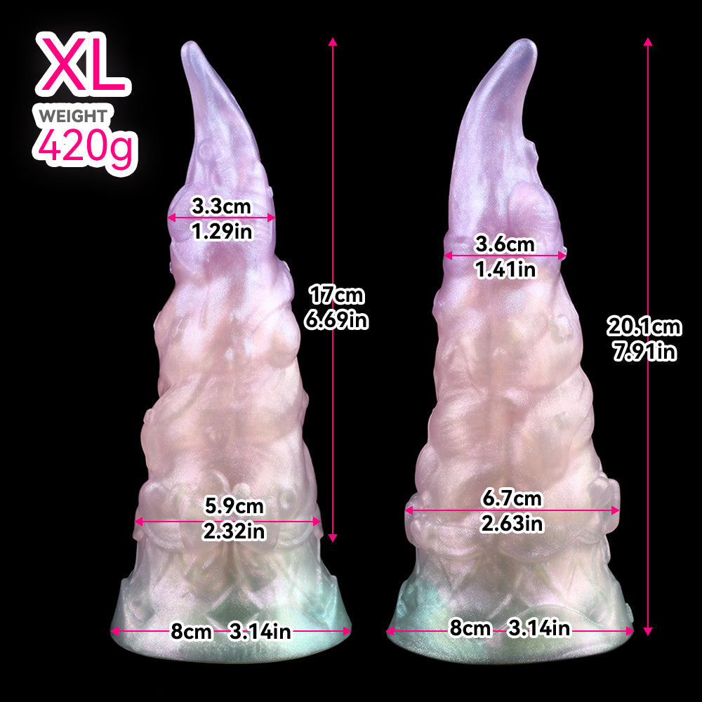Roze Silicone Dildo In IJsjesvorm Met Zuignap