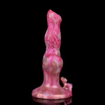 21cm Dog Knot Voorbinddildo Met Vibratie