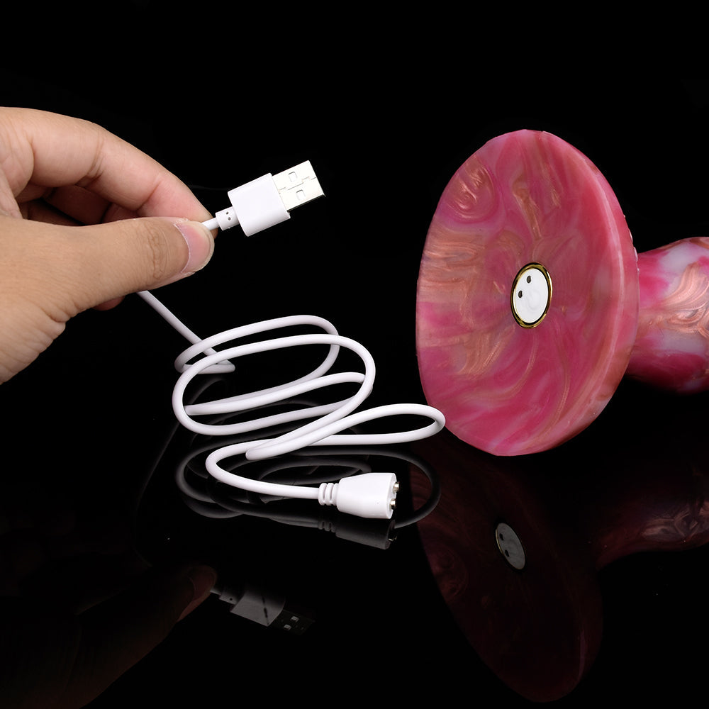 21cm Dog Knot Voorbinddildo Met Vibratie