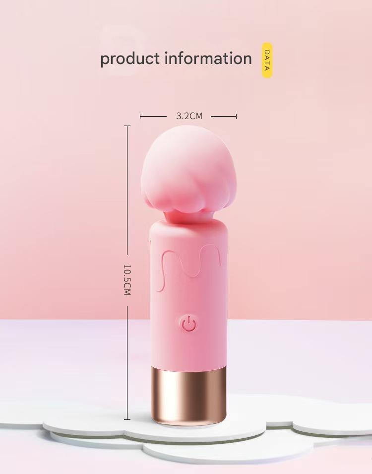 Roze Verwarmde Clitoris Stimulator Massage Wand