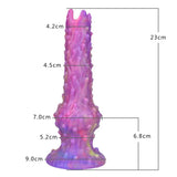 画像をギャラリー ビューアにロード Lichtgevende siliconen eierlegger dildo met airbag boost