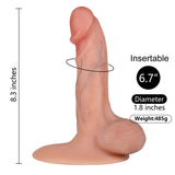 Charger l&#39;image dans la galerie, Dubbellaagse vloeibare siliconen realistische dildo