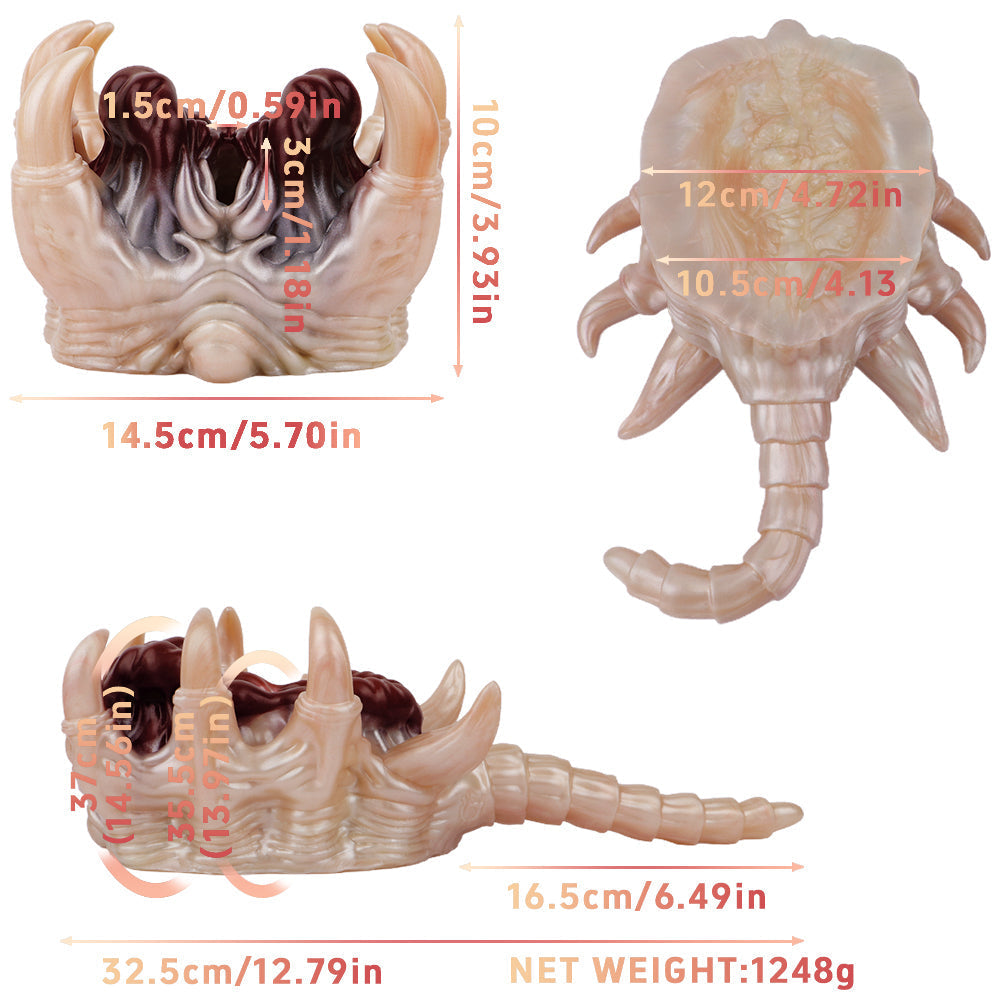 Facehugger Alien Pussy Toy Van Zacht Silicone