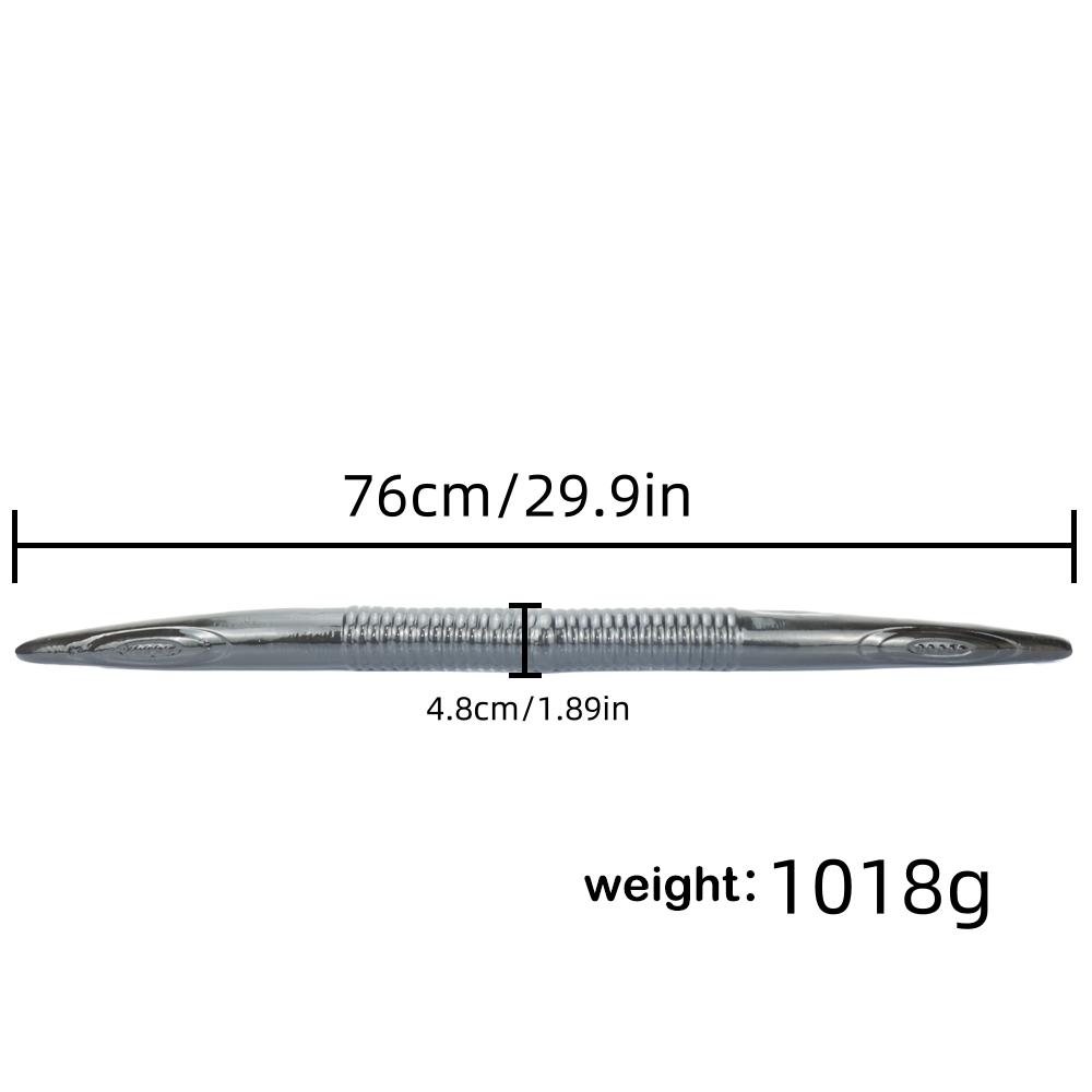 76 cm Grijze Moray Anal doppeldildo