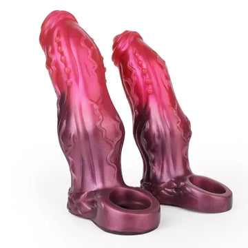 Silicone Dog Holle dildo Penis Sleeve