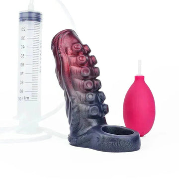 Fantasy Tenticle Textuur Squirting Penis Sleeve
