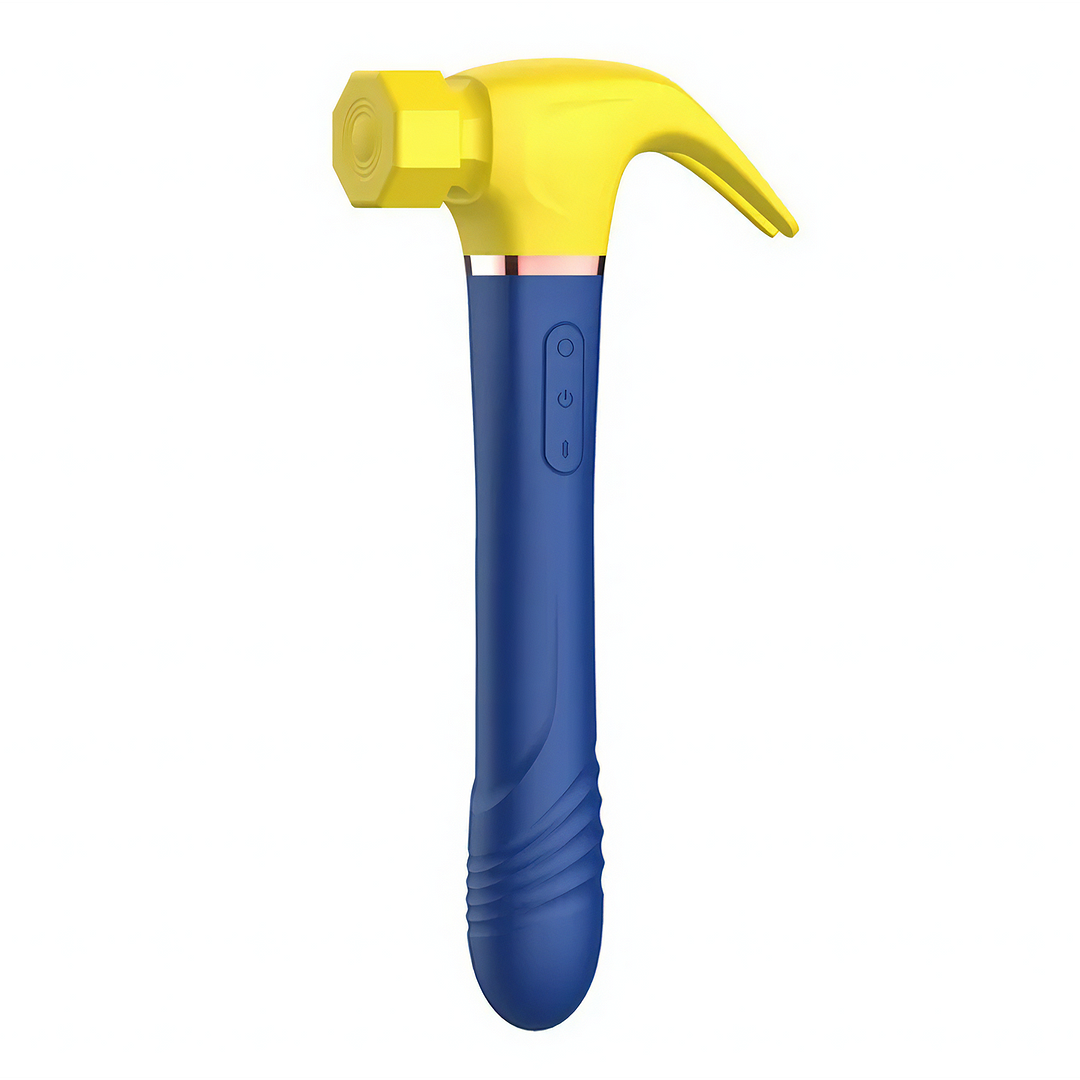 Stotende Vibrator in Hamervorm Met Zuigfunctie