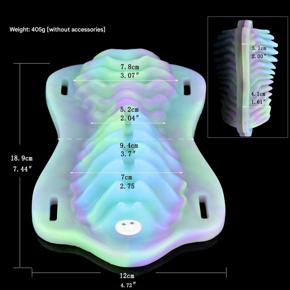 18cm Lichtgevende Sex Grinder Met Draagbanden