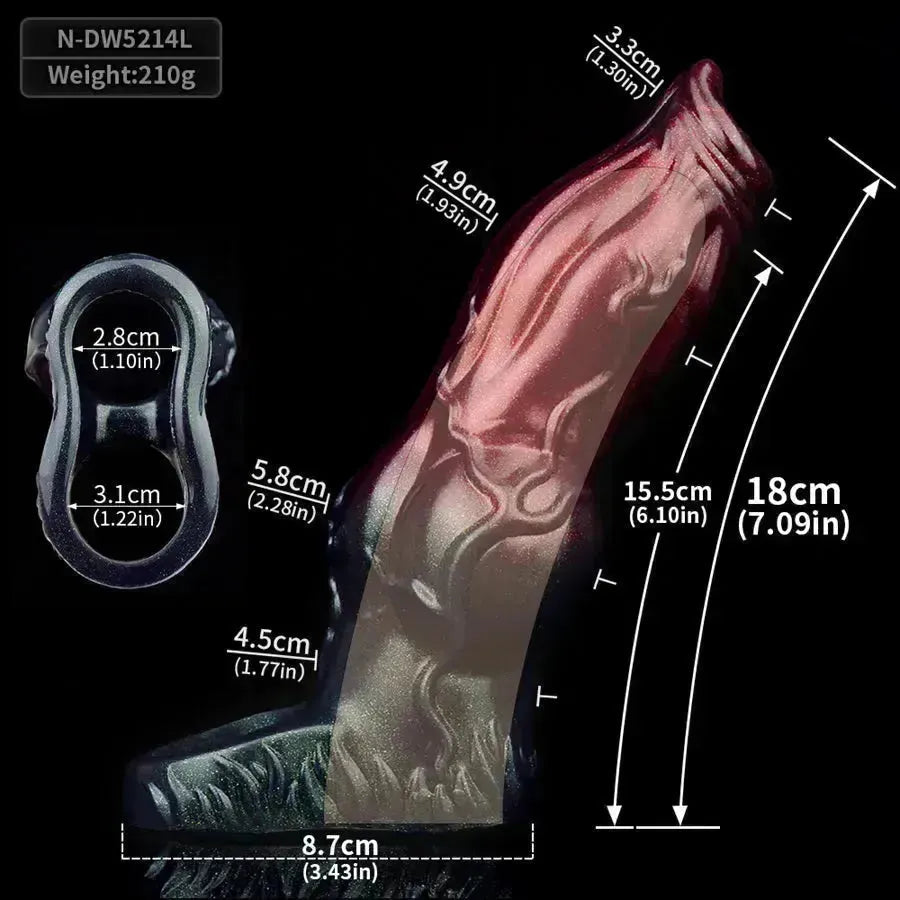 Wolf Knot Silicone Extensions Penissleeve