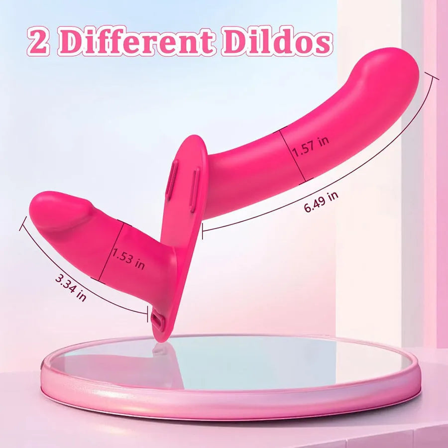 Kleine Strapless Vibrerende Dubbele Dildo Strapon