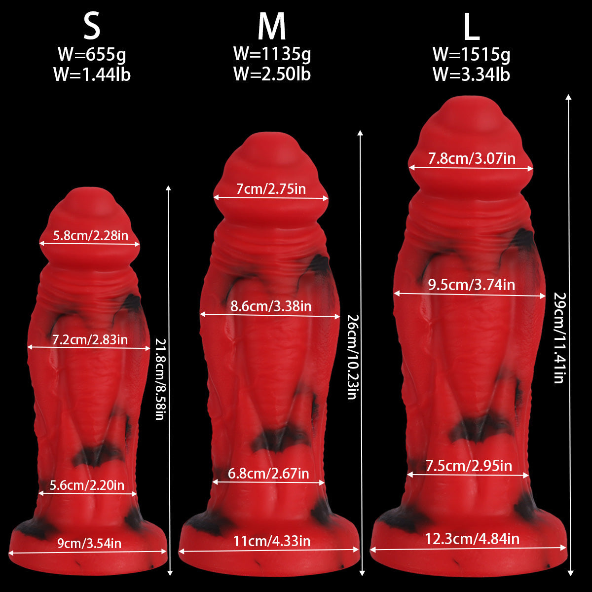 XXXL Dildo Met Monsterdesign En Dikke Schacht