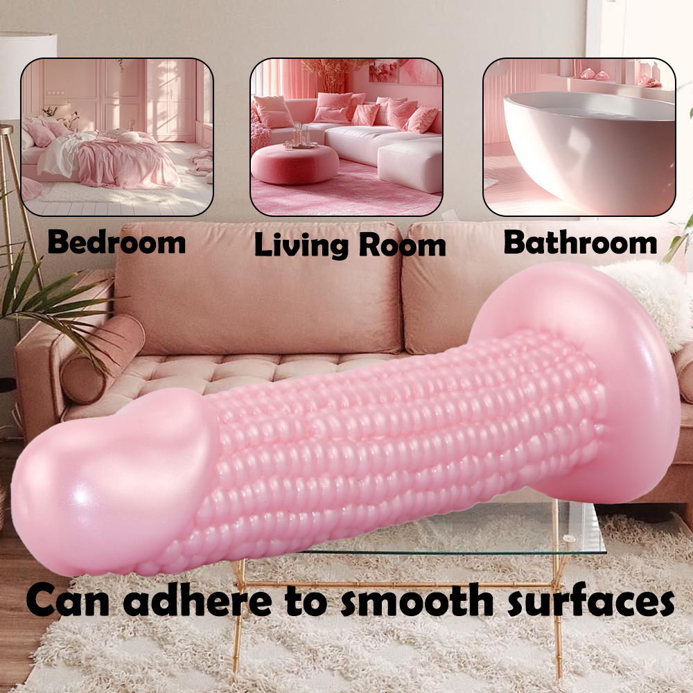 Zachte Siliconen Maïskolf Anaal Dildo met Noppen