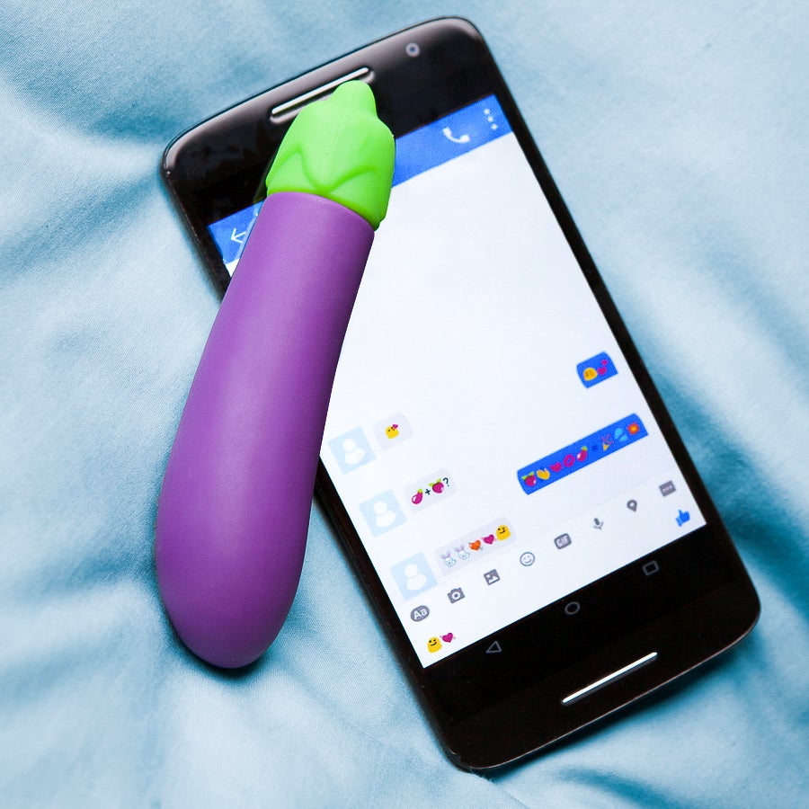 Paarse Mini Clitoris Vibrator Met Aubergine Vorm