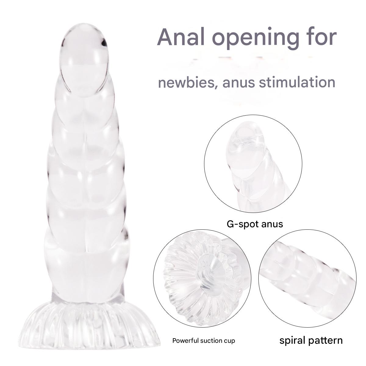 Unicorn Dildo Siliconen Transparant Met Spiraal