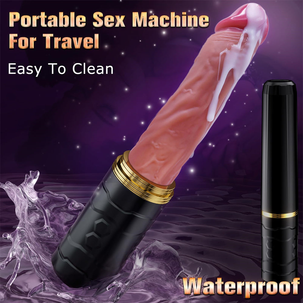 Black Realistic Stotende Dildo Met Afstandsbediening