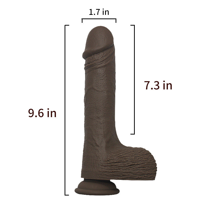24cm Zwarte Volautomatische Stotende Vibrator Met Verwarming