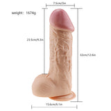 Afbeelding in Gallery-weergave laden, Enorme vleesroze realistische dildo