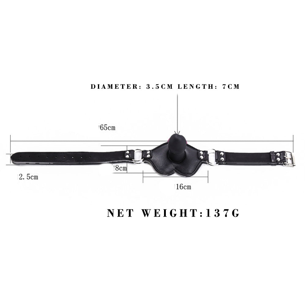 Bondage Mouth Leather Dildo Gag Beginner