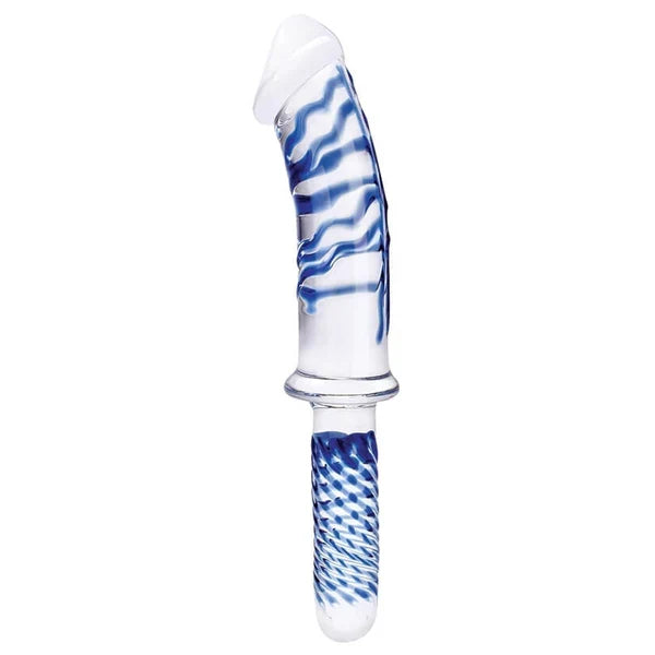 Large Glass Dildo 11 Inch With Handle