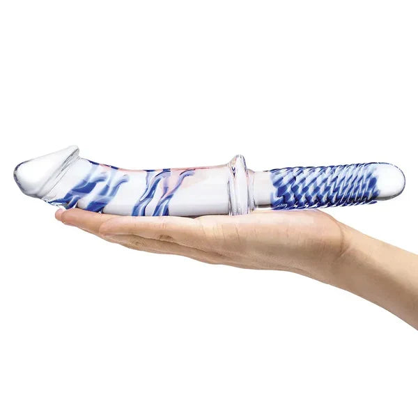 Large Glass Dildo 11 Inch With Handle