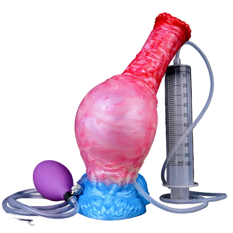 Opblaasbare Horse Squirtingdildo 21 cm Met Ejaculatiefunctie