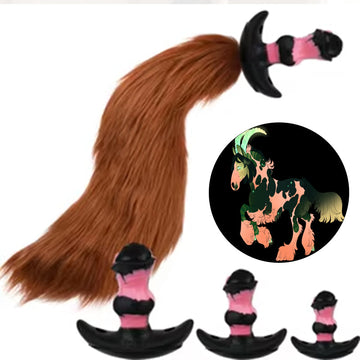 Paardenstaart Buttplug Siliconen Knot Dieren Accessoire