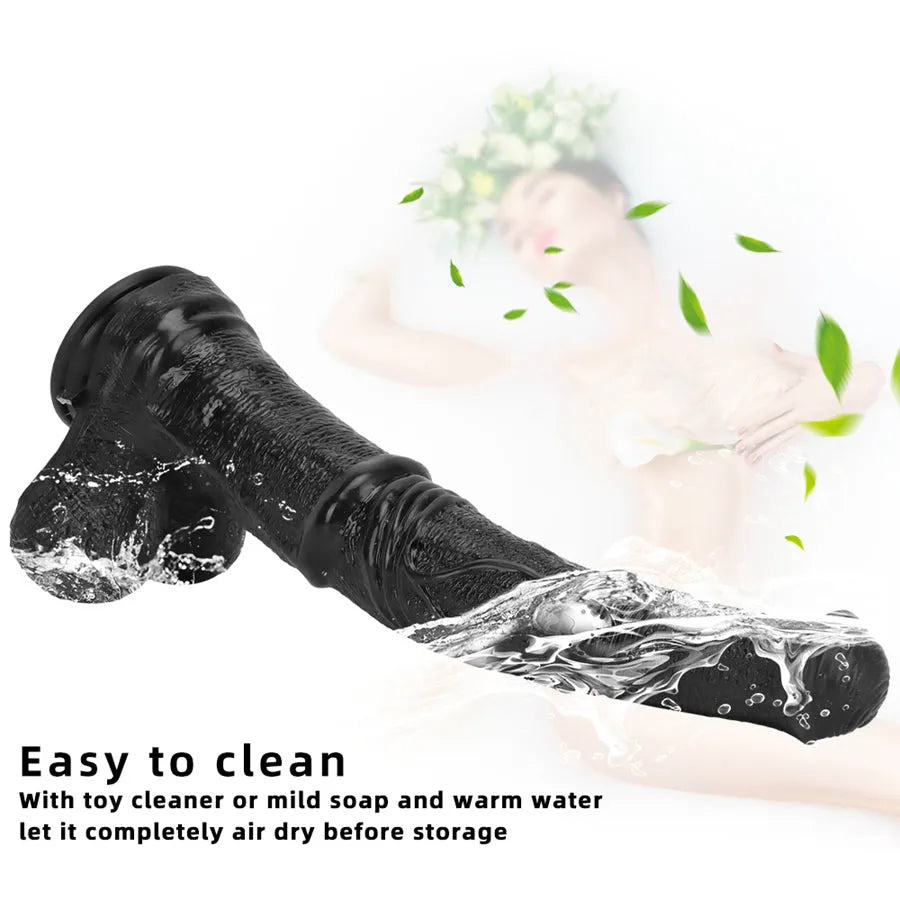 37cm Realistische XXL Horse Black Dildo