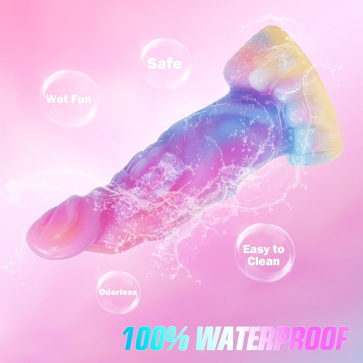12cm Roze Blauwe Monster Dildo Met Zuignap