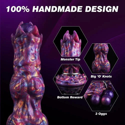 10 Inch Purple Alien Ovipositor Dildo