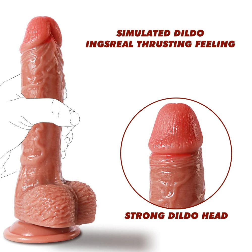 Anatomische Dildo Met Zuignap 21 cm Siliconen