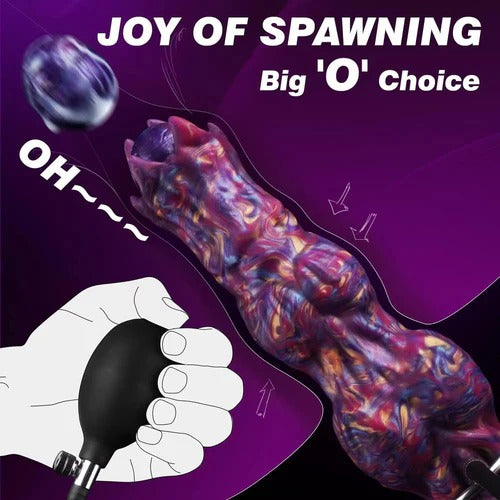 10 Inch Purple Alien Ovipositor Dildo