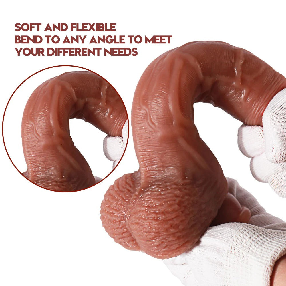 Anatomische Dildo Met Zuignap 21 cm Siliconen